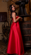 Vestido Magnolia Carmesí