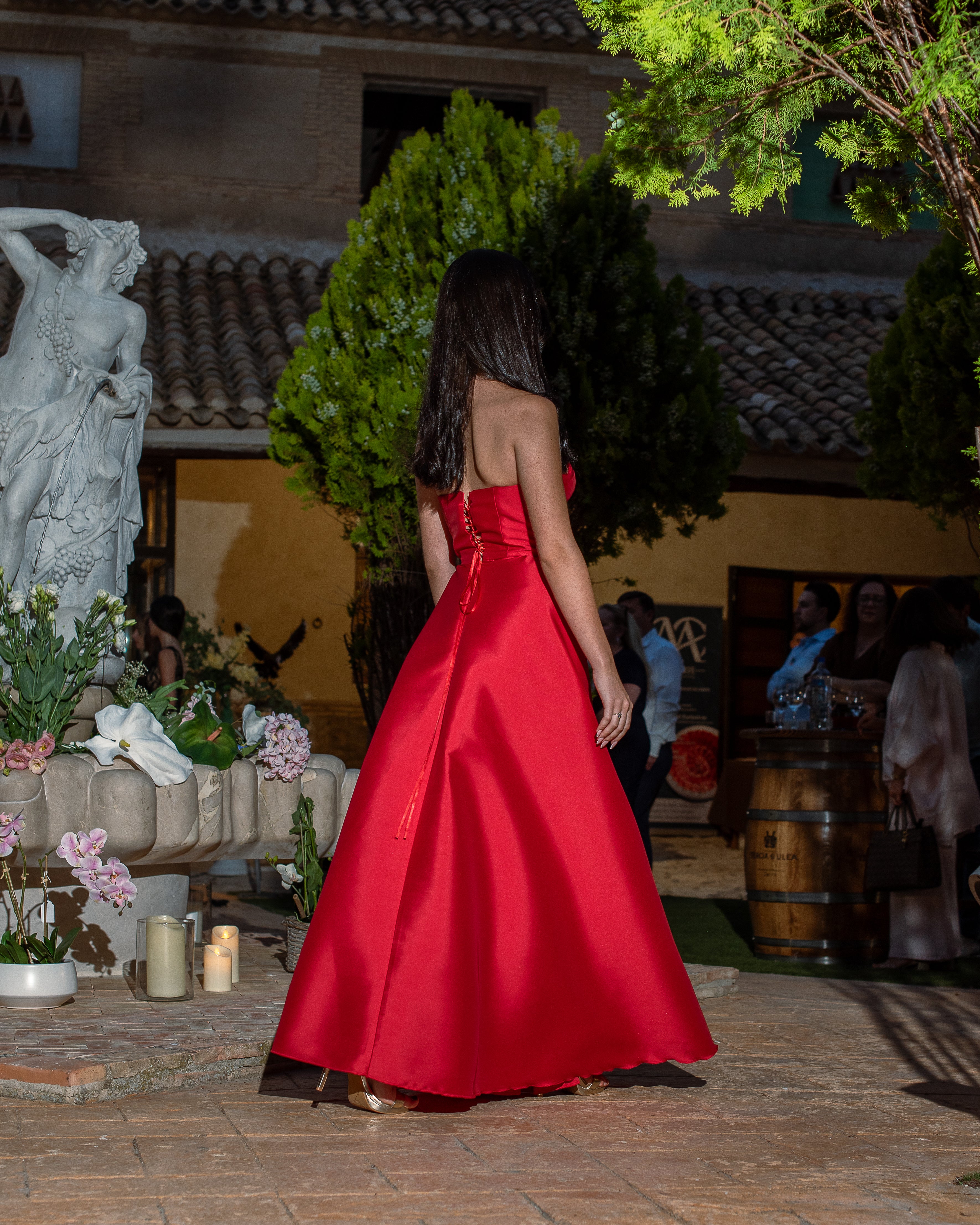 Vestido Magnolia Carmesí